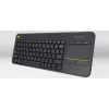 LOGITECH bezdrôtová dotyková klávesnica K400 Plus - čierna - QWERTZ nemecká