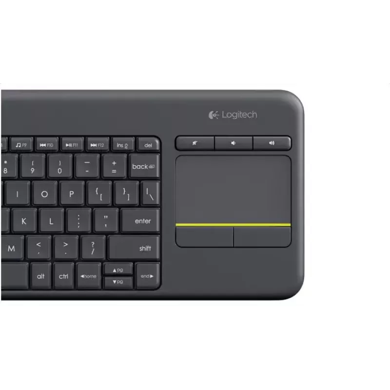 LOGITECH bezdrôtová dotyková klávesnica K400 Plus - čierna - QWERTZ nemecká