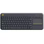 LOGITECH bezdrôtová dotyková klávesnica K400 Plus - čierna - QWERTZ nemecká
