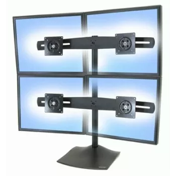 Monitorový stolový stojan Ergotron DS Series DS100 Quad 61 cm čierna