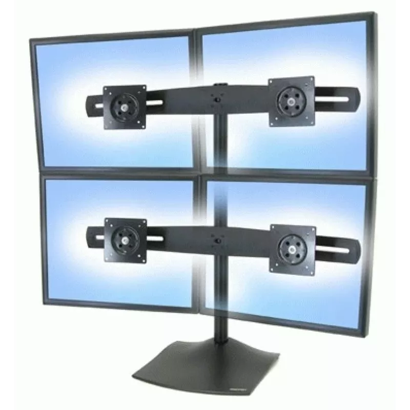 Monitorový stolový stojan Ergotron DS Series DS100 Quad 61 cm čierny
