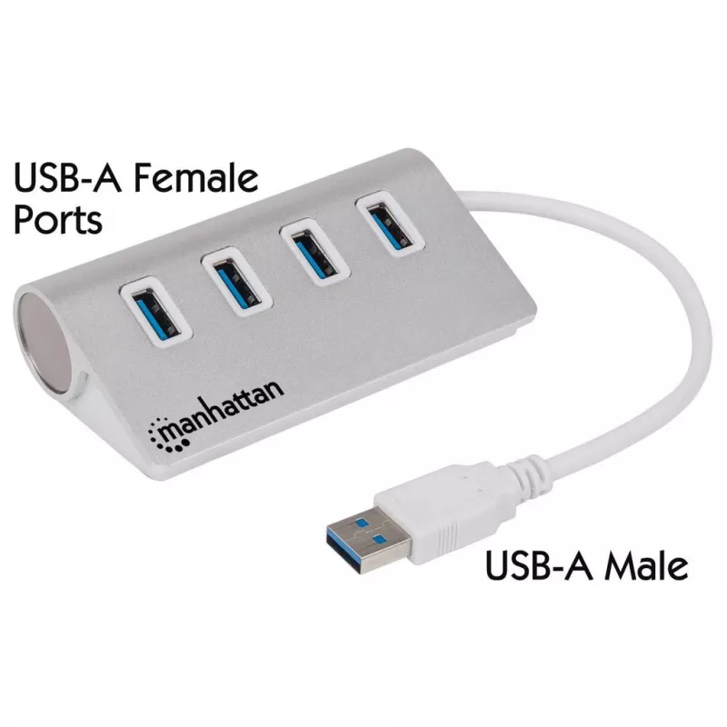 USB hub Manhattan USB-A 4-portový hub