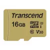 TRANSCEND Micro SDHC karta 500s 16 GB UHS-I U3 MLC s adaptérom