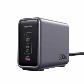 Ugreen 90903B nabíjačka pre mobilné zariadenia univerzálna čierna, sivá AC rýchlonabíjanie interiérová
