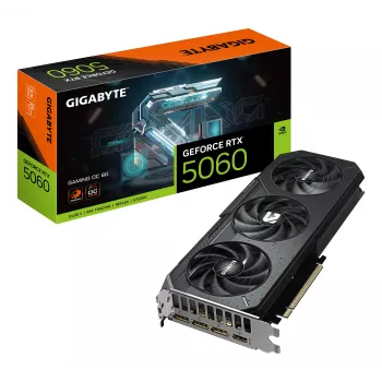 GIGABYTE GeForce RTX 5060 GAMING OC 8G grafická karta - 8GB GDDR7, 128bit, PCI-E 5.0, 2595 MHz takt jadra, 3 x DisplayPort, 1 x HDMI, GV-N5060GAMING OC-8GD