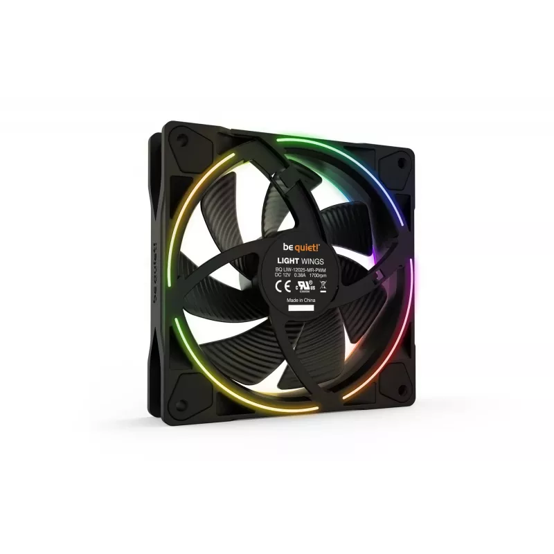 be quiet Light Wings 120mm ARGB PWM ventilátor čierny 3 ks balenie
