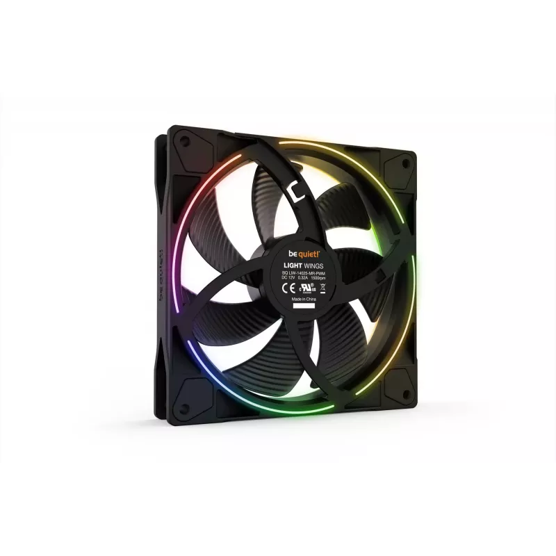 be quiet Light Wings 140mm ARGB PWM ventilátor čierny 3 ks balenie