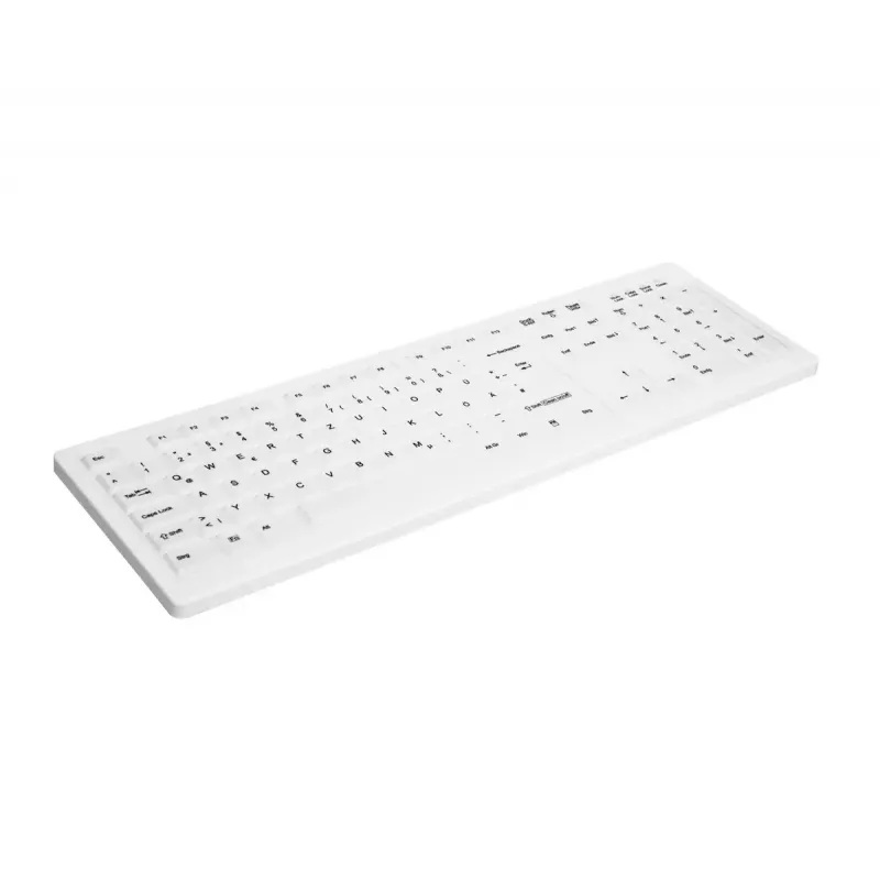 Contour Design Active Key AK-C8100F-FUS-W/GE klávesnica medicínska RF Wireless QWERTZ nemecká biela