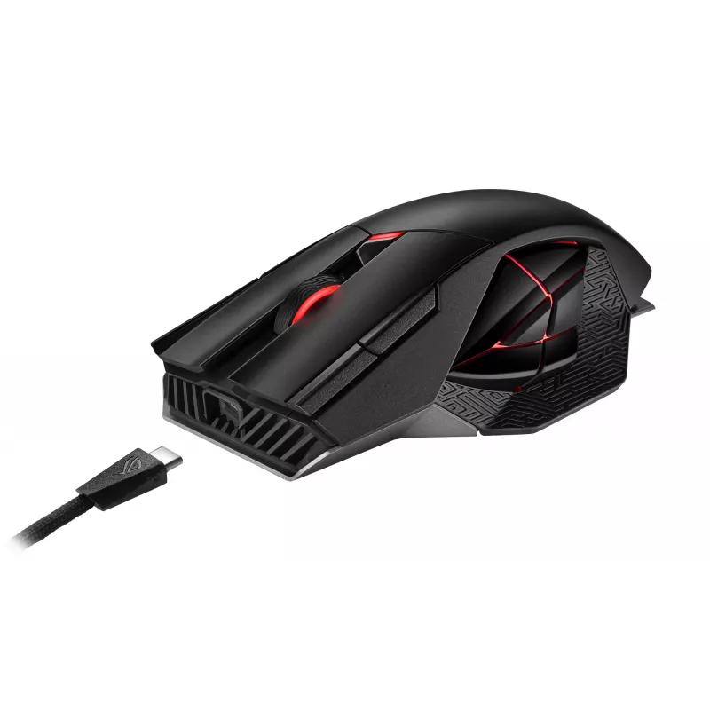 ASUS ROG Spatha X myš Gaming pravá ruka RF Wireless + USB Type-C optická 19000 DPI