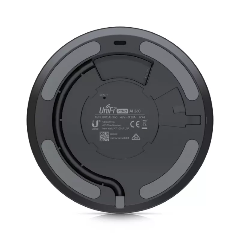 UBIQUITI NETWORKS Ai 360 Dome IP bezpečnostná kamera pre interiér a exteriér, 1920 x 1920 pixelov, stropná montáž