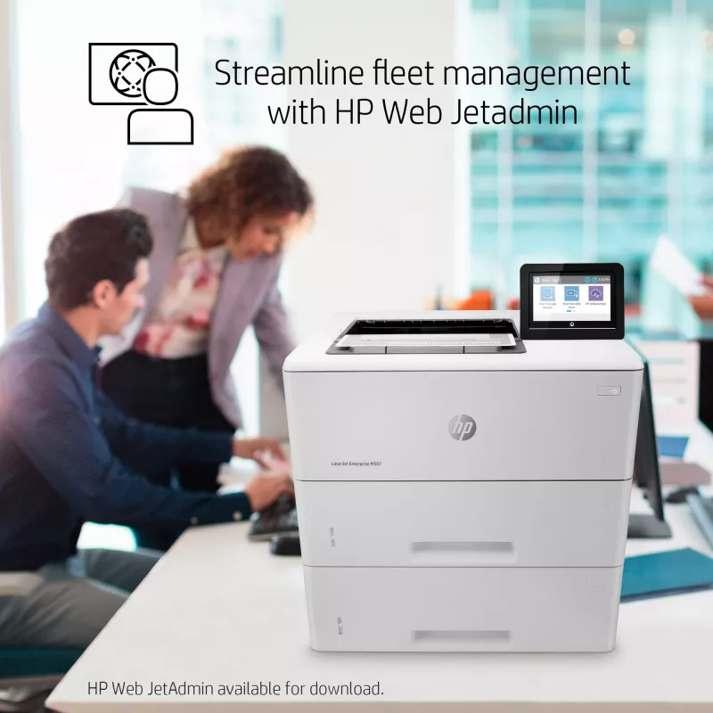 HP LaserJet Enterprise M507x, laser, 1200 x 1200 DPI, A4, 43 ppm, obojstranná tlač, sieťový