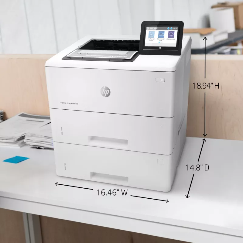 HP LaserJet Enterprise M507x, laser, 1200 x 1200 DPI, A4, 43 ppm, obojstranná tlač, sieťový