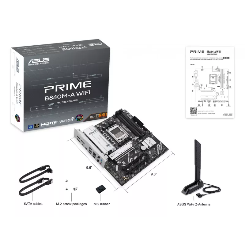 Základná doska ASUS PRIME B840M-A WIFI AMD B840 Socket AM5 micro ATX