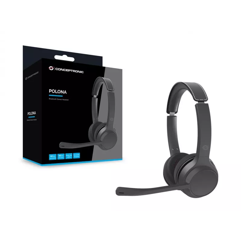 Conceptronic POLONA04B Bluetooth stereo headset