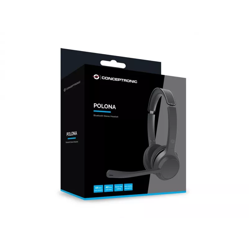 Conceptronic POLONA04B Bluetooth stereo headset