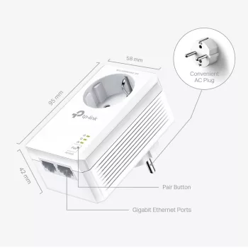 TP-Link TL-PA7027P KIT PowerLine sieťový adaptér 1000 Mbit/s Ethernet LAN biela 2 kusy