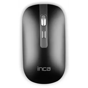 INCA bezdrôtová myš IWM-531RA – Bluetooth & RF Wireless 2,4 GHz – 1600 dpi – čierna/strieborná