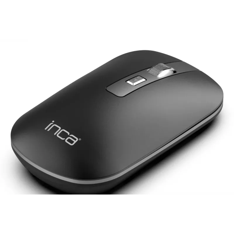 Inca IWM-531RA bezdrôtová myš a Bluetooth, 1600 DPI, tlačidlo 4D, tichá, antracitová