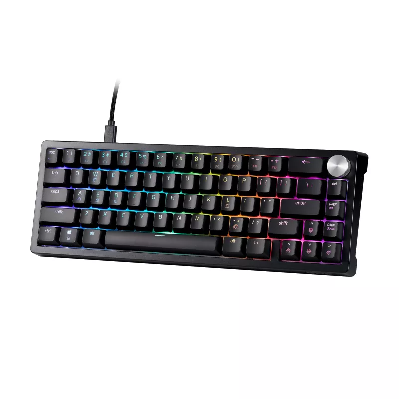 XPG SORCERER MINI HERNÁ KLÁVESNICA, káblová, USB, mechanická, QWERTY, RGB LED, čierna