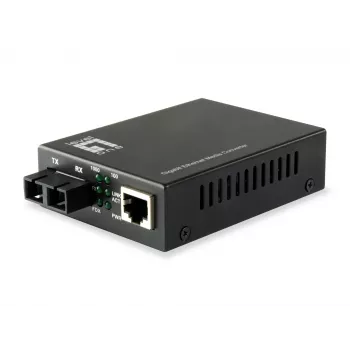 LevelOne RJ45 na SC Gigabit mediakonvertor, Singlemode vlákno, 20 km