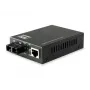 LevelOne RJ45 na SC Gigabit mediakonvertor, Singlemode vlákno, 20 km