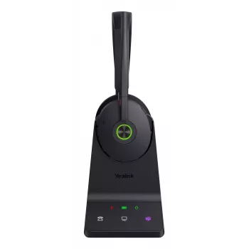 Yealink WH68 UC headset, káblový a bezdrôtový, 20 - 20000 Hz, hovory/hudba, 155 g, headset, čierna