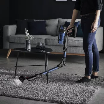 Rowenta X-Force Flex 12.60 Aqua RH98C0WO bezdrôtový tyčový vysávač 2v1, na sucho aj na mokro, bez vrecka, 320 W, 25,9 V, modrý/sivý