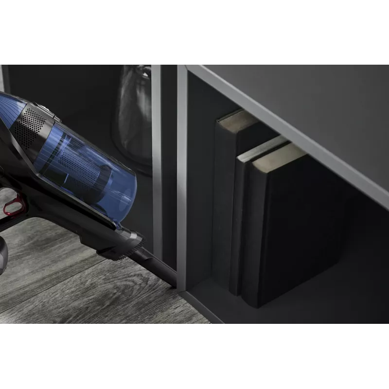 Rowenta X-Force Flex 12.60 Aqua RH98C0WO bezdrôtový tyčový vysávač 2v1, na sucho aj na mokro, bez vrecka, 320 W, 25,9 V, modrý/sivý