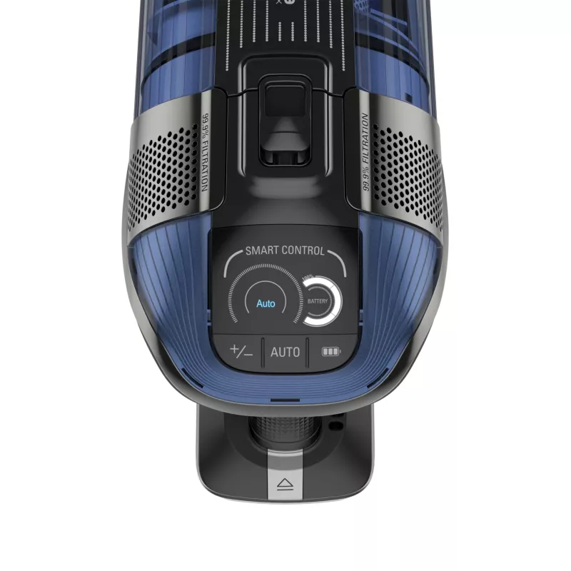 Rowenta X-Force Flex 12.60 Aqua RH98C0WO bezdrôtový tyčový vysávač 2v1, na sucho aj na mokro, bez vrecka, 320 W, 25,9 V, modrý/sivý