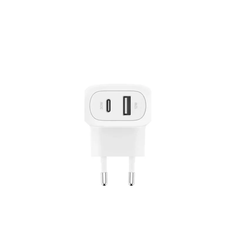 BELKIN Boostcharge 42W-30W USB-C+12W Dual nástenná nabíjačka biela