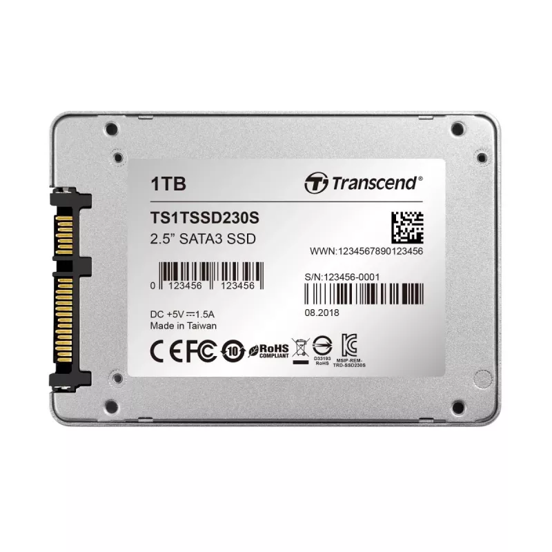 TRANSCEND SSD 230s 1TB 2.5in SATA III 6Gb/s TLC hliníkové puzdro
