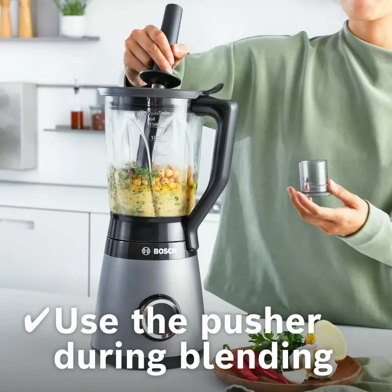 Bosch Serie 4 MMB6177S stolový mixér 1,5 L stolný mixér 1200 W čierna, strieborná