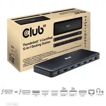 CLUB3D Thunderbolt™ 4 Certified 12-in-1 dokovacia stanica
