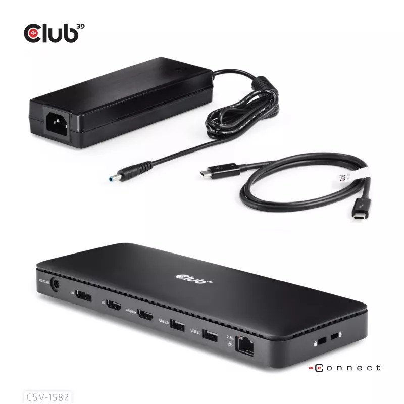 CLUB3D Thunderbolt™ 4 Certified 12-in-1 dokovacia stanica