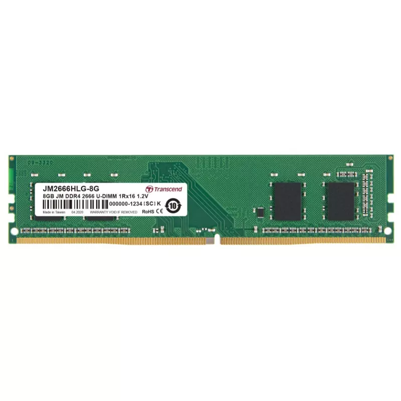 Transcend JetRam JM2666HLG-8G 8 GB DDR4-2666 U-DIMM modul pamäte RAM