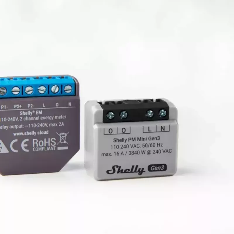 Smart switch Shelly PM Mini Gen3 bezdrôtový 110-240V 1,2W
