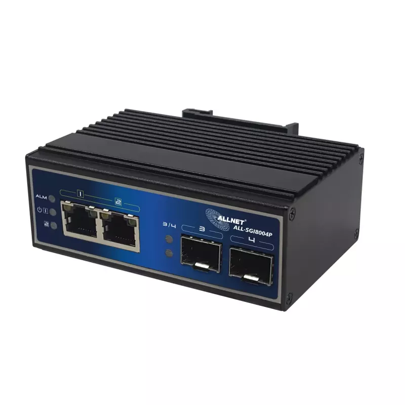 Neupravovateľný switch ALLNET ALL-SGI8004P Gigabit Ethernet PoE 2 porty
