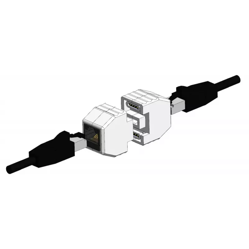 ALLNET ALL-RJ45-MAGNET rozširujúce karty/adaptéry RJ-45 biela 90W