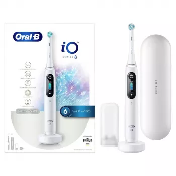 Oral-B iO elektrická zubná kefka dospelí rotačná zubná kefka biela