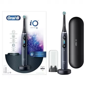 Oral-B iO elektrická zubná kefka dospelí rotačná zubná kefka čierna