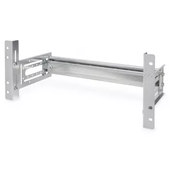 DIGITUS držiak na lištu DIN, 4U, 178 x 483 x 223 mm, pozinkovaný, vrátane lišty DIN, variabilná hĺbka a výška