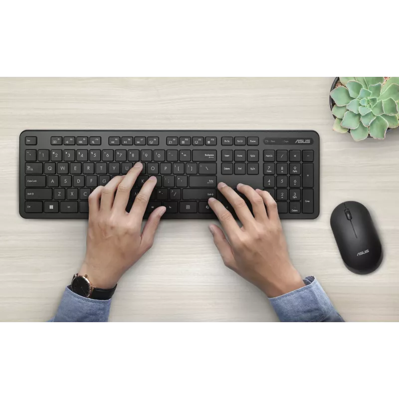 ASUS CW100 klávesnica myš v balení univerzálna RF bezdrôtová + USB čierna