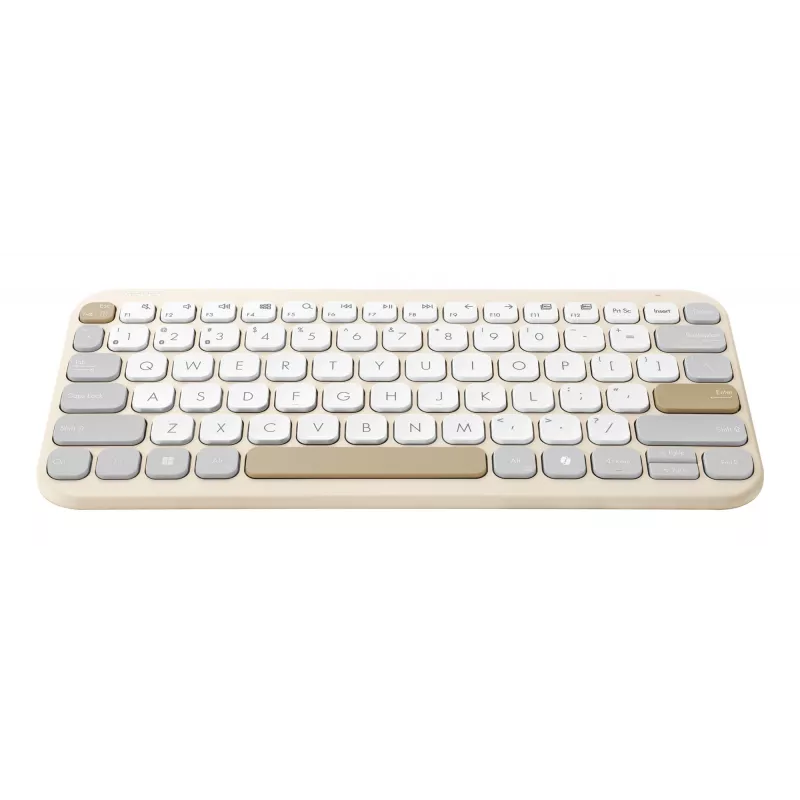 ASUS Marshmallow KW100 klávesnica bezdrôtová Bluetooth QWERTZ béžová sivá biela