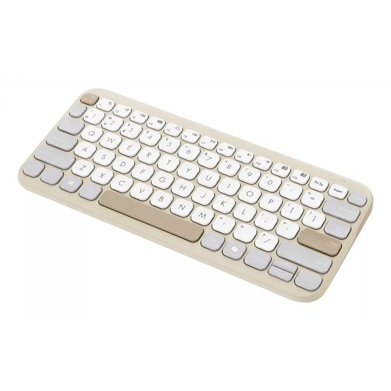 ASUS Marshmallow KW100 klávesnica bezdrôtová Bluetooth QWERTZ béžová sivá biela