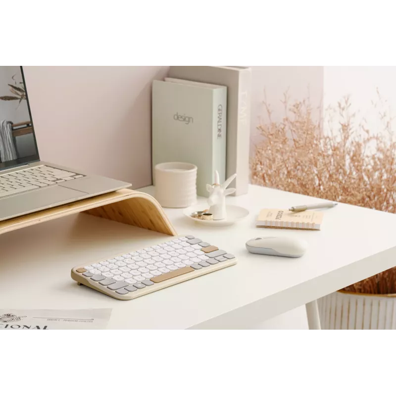 ASUS Marshmallow KW100 klávesnica bezdrôtová Bluetooth QWERTZ béžová sivá biela
