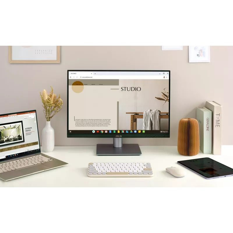 ASUS Marshmallow KW100 klávesnica bezdrôtová Bluetooth QWERTZ béžová sivá biela