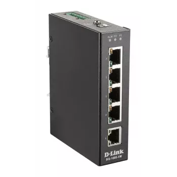 D-Link 5-portový nemanaged priemyselný switch s 5 x 10/100 BaseT(X) portami