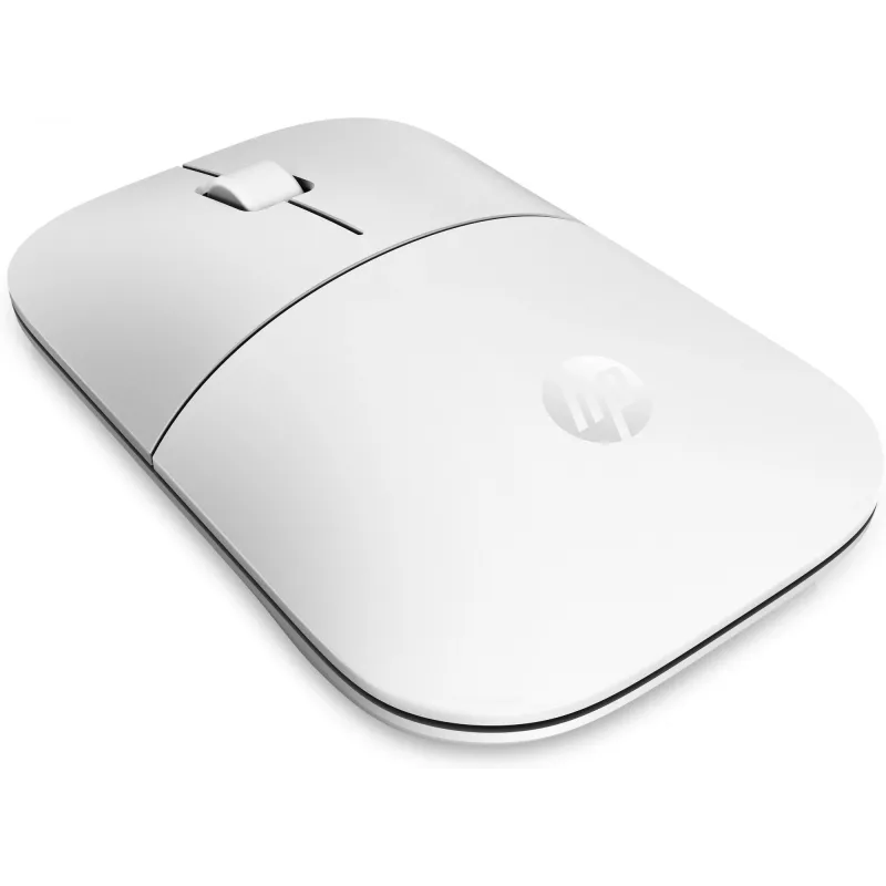 HP Z3700 keramická biela bezdrôtová myš, obojručná, optická, RF Wireless, 1200 DPI, strieborná, biela