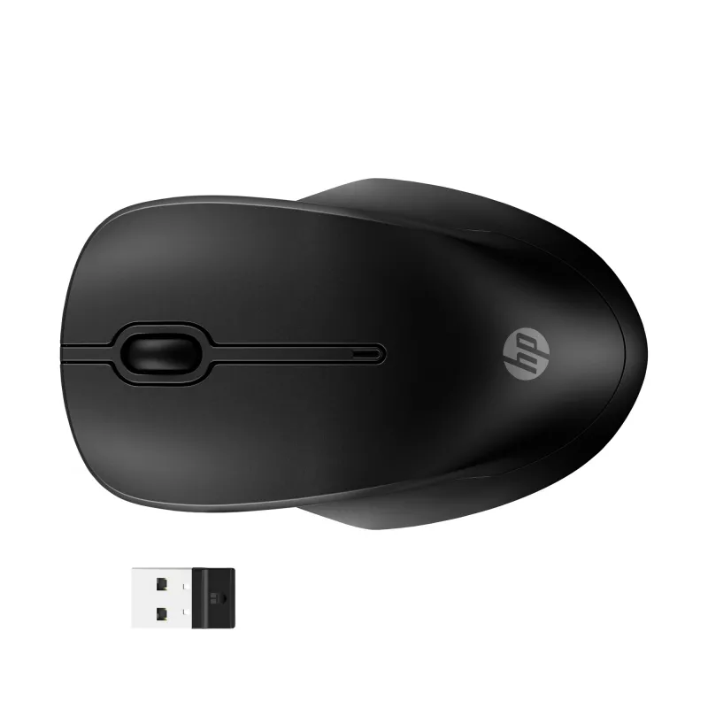 HP 255 Dual Wireless Mouse, obojručná, optická, RF Wireless + Bluetooth, 1600 DPI, čierna
