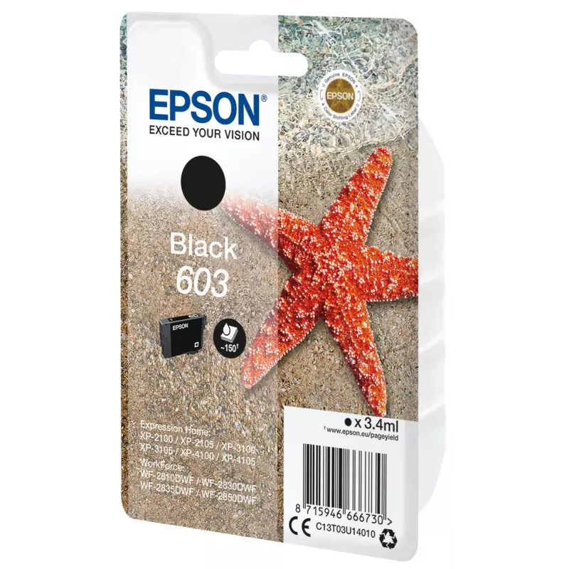 Epson C13T03U14020 atramentová kazeta 1 ks originálna štandardná kapacita čierna